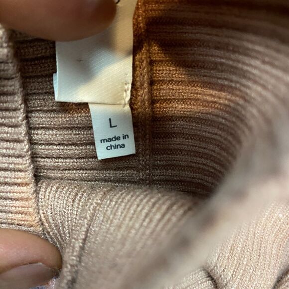 ASTR The Label Bodysuit Womens Large Pink Long Sleeve Cutout Mock Neck Ribbed - Picture 6 of 13